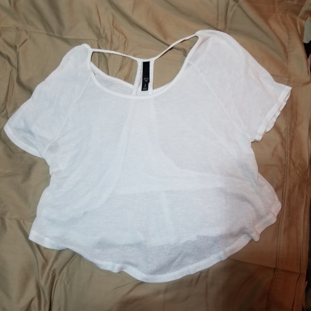 Live Love Dream White Lightweight Blouse